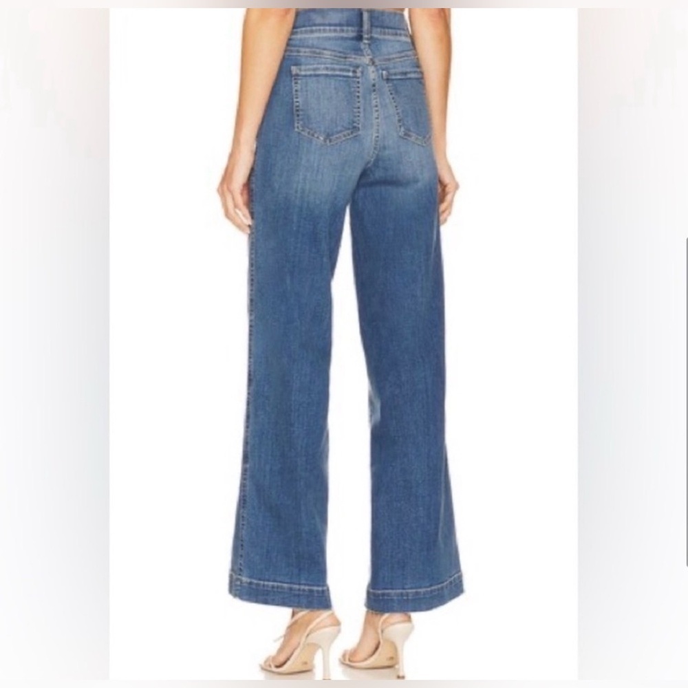 Spanx l Seamed Front Wide Leg Jean l M - Picture 4 of 12